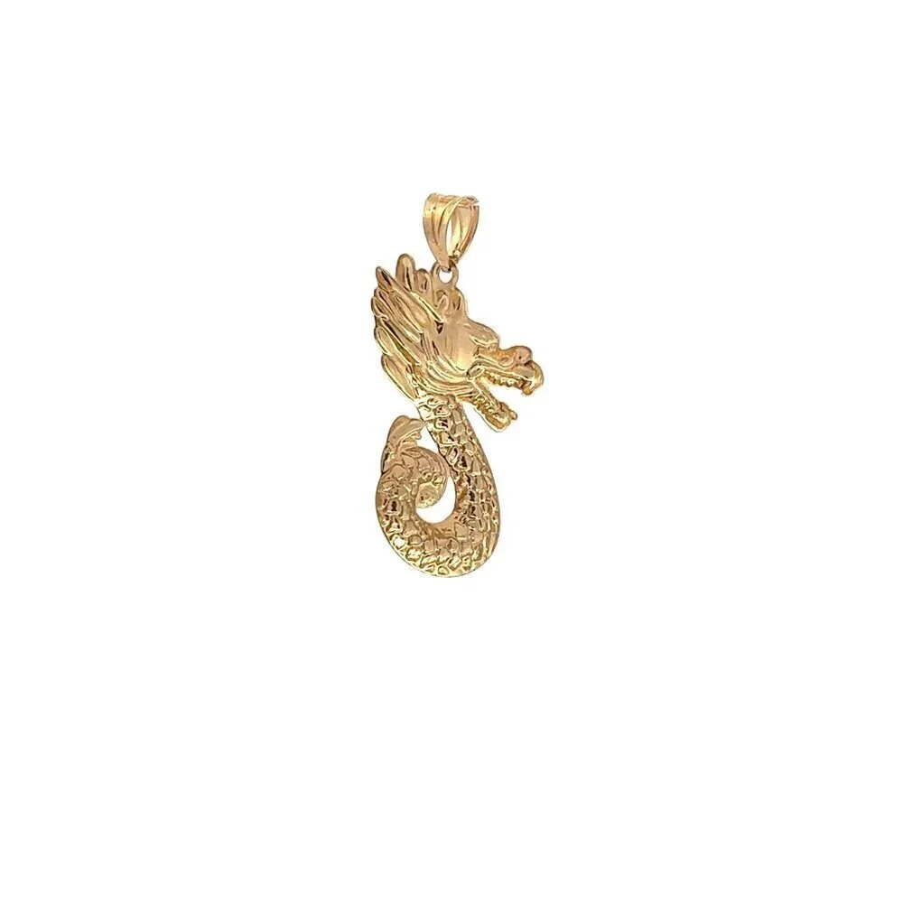 18K Gold Pendant Lucky Dragon 1.31 grams - Picture 8 of 11